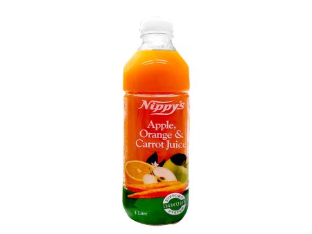 Nippys Cold Pressed Apple Orange and Carrot 1L Discount