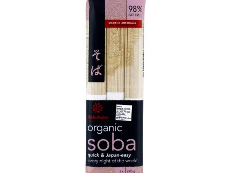 HAKUBAKU ORGANIC SOBA NOODLE 270G *1 Sale