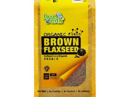 LOVE EARTH ORGN BROWN FLAXSEED 420G Online Sale