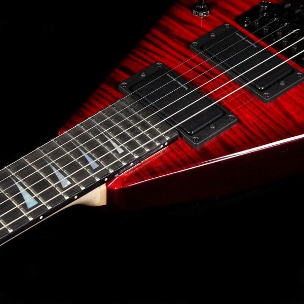 Used Jackson USA Signature Corey Beaulieu King V KV6 Electric Guitar Transparent Red Burst Online