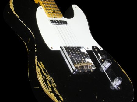 Fender Custom Shop Time Machine 1952 Telecaster Relic Electric Guitar Black Online now