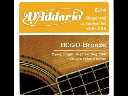 D Addario 80 20 Bronze Acoustic Strings (Bluegrass 12-56) Online