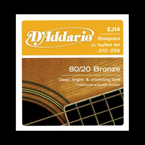 D Addario 80 20 Bronze Acoustic Strings (Bluegrass 12-56) Online