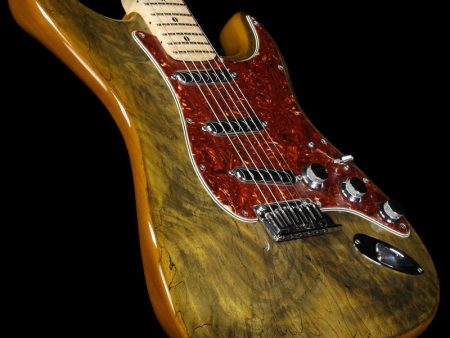 Fender Custom Shop Spalted Maple Top Artisan Stratocaster Electric Guitar Buckeye Fashion