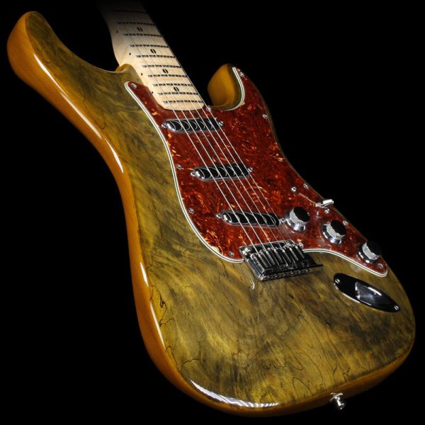 Fender Custom Shop Spalted Maple Top Artisan Stratocaster Electric Guitar Buckeye Fashion