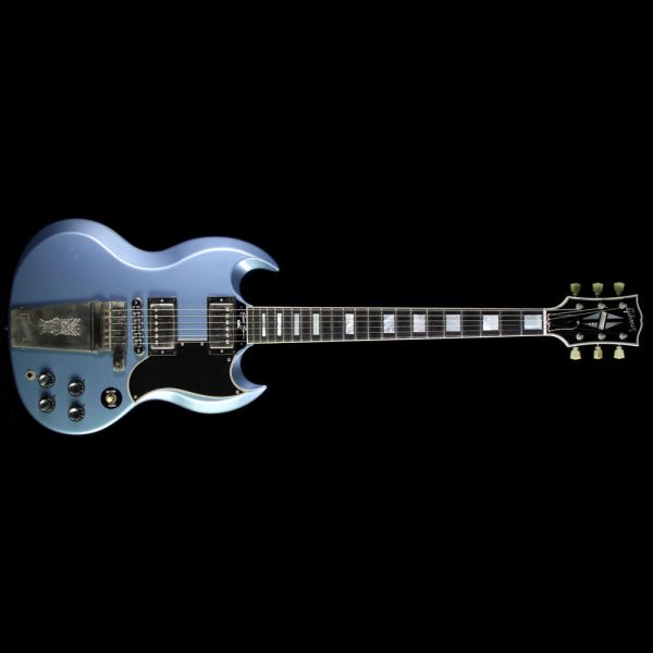 Used Gibson Custom Shop Elliot Easton SG Electric Guitar Pelham Blue For Discount