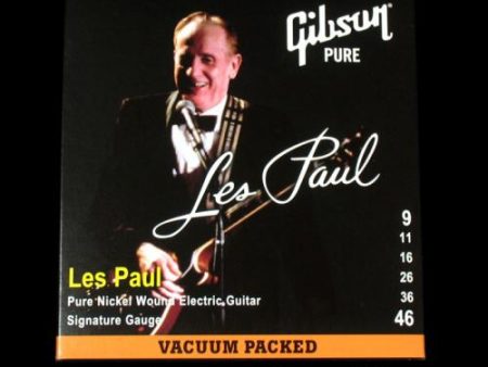 Gibson Les Paul Nickel Wound Electric Strings (Signature Gauge 9-46) For Sale