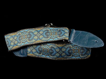 Souldier Arabesque Turquoise Guitar Strap Online Sale