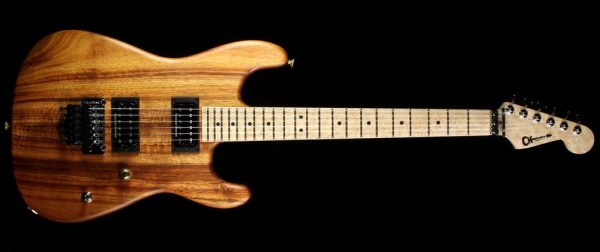 Charvel Custom Shop Exclusive San Dimas Koa Natural Series HH Electric Guitar Natural Oil For Sale