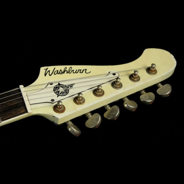 Used Washburn USA Custom Shop PS2012 Paul Stanley Signature Time Traveler Series Electric Guitar Aged White For Sale