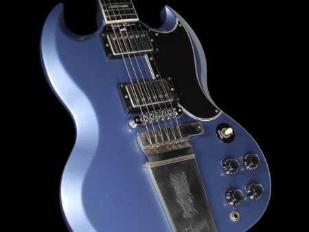 Used Gibson Custom Shop Elliot Easton SG Electric Guitar Pelham Blue For Discount