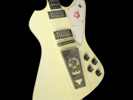 Used Washburn USA Custom Shop PS2012 Paul Stanley Signature Time Traveler Series Electric Guitar Aged White For Sale