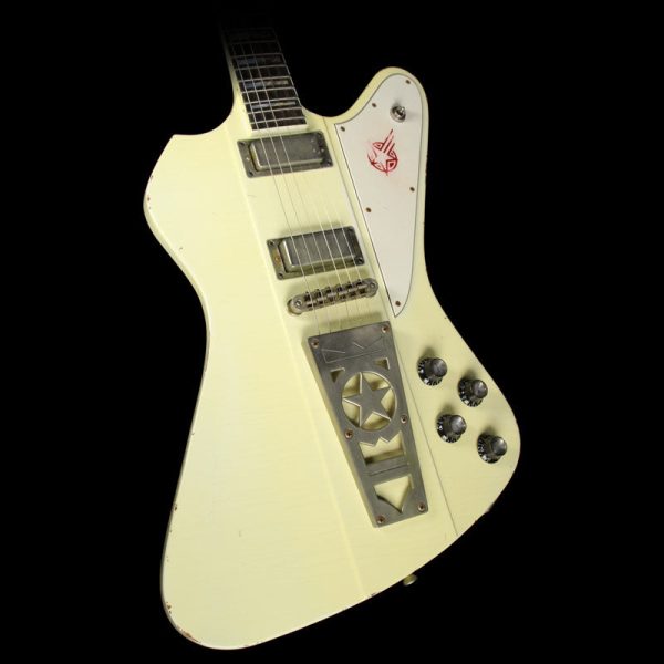 Used Washburn USA Custom Shop PS2012 Paul Stanley Signature Time Traveler Series Electric Guitar Aged White For Sale