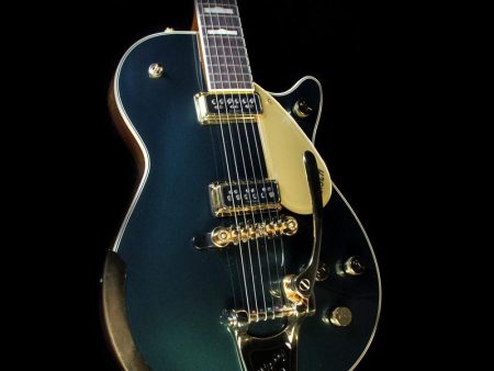 Used 2017 Gretsch G6128T-57 Vintage Select  57 Duo Jet Electric Guitar with Bigsby Green For Sale