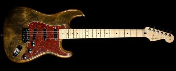 Fender Custom Shop Spalted Maple Top Artisan Stratocaster Electric Guitar Buckeye Fashion