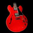 Used Gibson Custom Shop  63 ES-335 Block Lightly Aged Electric Guitar Faded Cherry Online Hot Sale