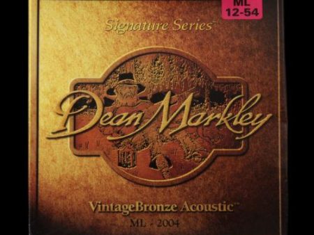 Dean Markley VintageBronze Acoustic Strings (Medium Light 12-54) For Discount