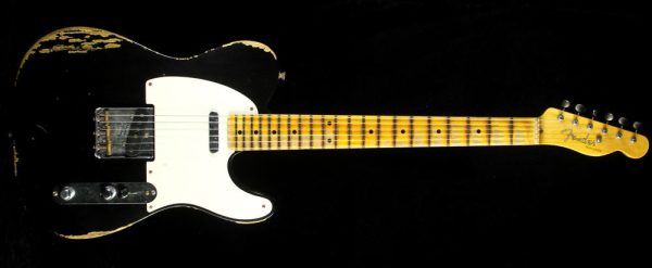 Fender Custom Shop Time Machine 1952 Telecaster Relic Electric Guitar Black Online now