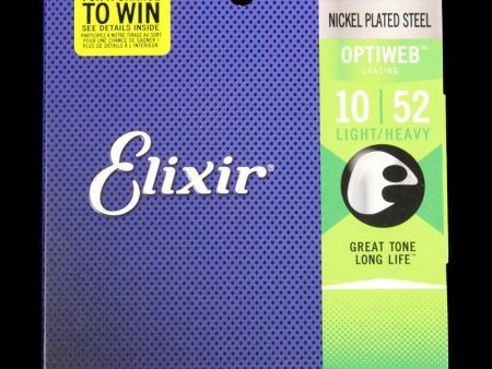 Elixir OptiWeb Electric Guitar Strings Light Heavy For Sale