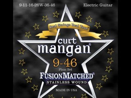 Curt Mangan Fusion Matched Stainless Wound Electric Strings (9-46) Online Hot Sale