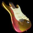 Used 2014 Fender Custom Shop Masterbuilt Jason Smith  60 Heavy Relic Stratocaster Electric Guitar Frost Gold on Pink Paisley For Discount