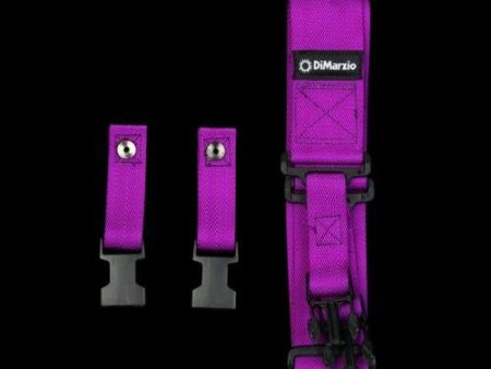 DiMarzio Cliplock Guitar Strap (Purple) Fashion