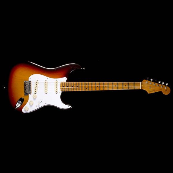 Fender Custom Shop  58 Stratocaster Journeyman Relic Roasted Maple Electric Guitar 3-Tone Sunburst Fashion