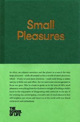 Of Life School: SMALL PLEASURES W9 [2016] hardback For Discount