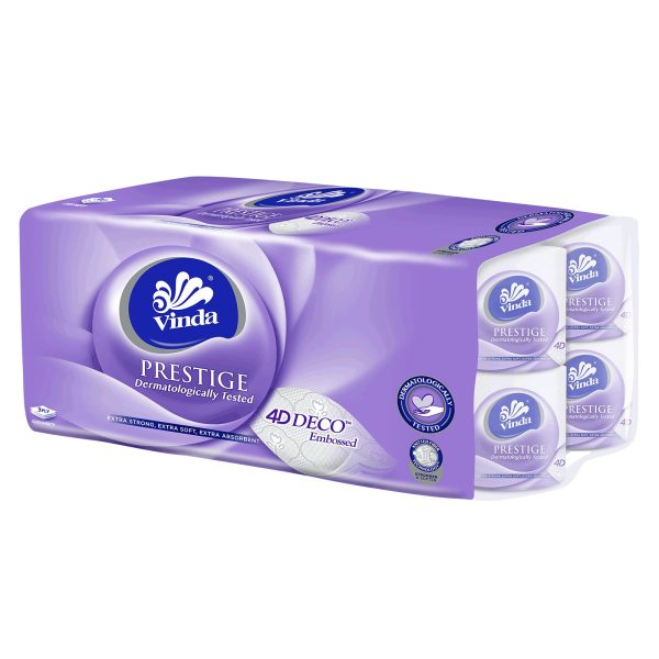 Vinda Deluxe Prestige Toilet Rolls-3ply 200pcs x 16 Online now