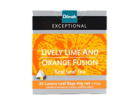 Dilmah Exceptional Lively Lime & Orange Fusion Real Leaf Tea 40g Discount