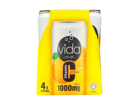 Vida C Orange Sparkling Flavoured Drink 325ml For Sale