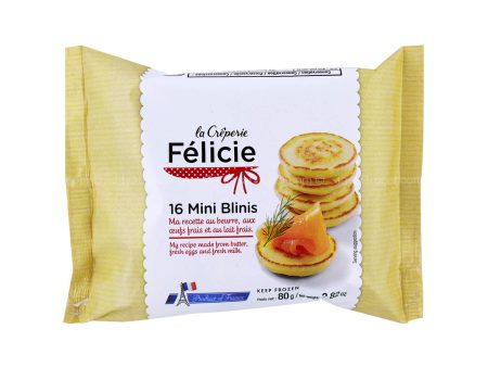 Le Creperie Felicie 16 Frozen Mini Blinis 80g For Discount