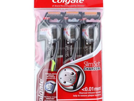 Colgate Slim Soft Charcoal Toothbrush 1pack Discount