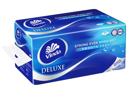 Vinda Deluxe Smooth Feel Toilet Tissue 3ply 250pcs x 16 For Cheap