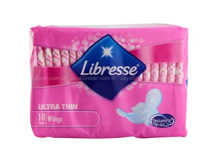 Libresse Ultra Thin Sanitary Pad Wings 18pcs pack Supply