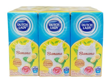 Dutch Lady UHT Milk Banana Flavour 200ml x 6 Supply