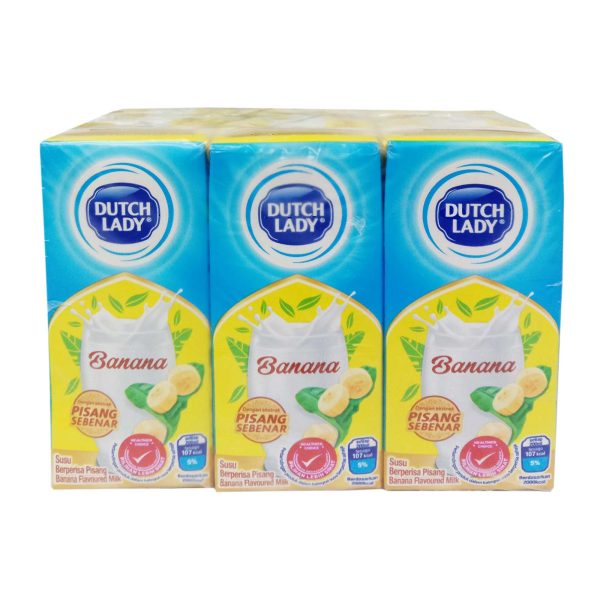 Dutch Lady UHT Milk Banana Flavour 200ml x 6 Supply