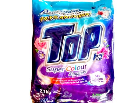 TOP Super Colour Anti-Malodour Powder Detergent 2.1kg Hot on Sale