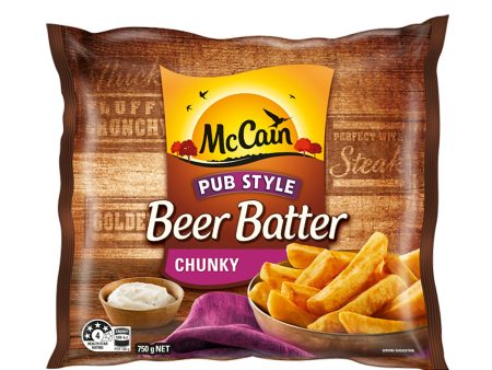 McCain Potato Beer Batter Thick and Chunky Fries 750g Hot on Sale