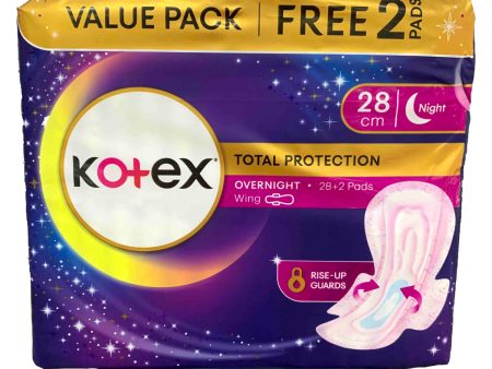 Kotex Overnight Wing Pad 28cm 28pcs pack For Discount