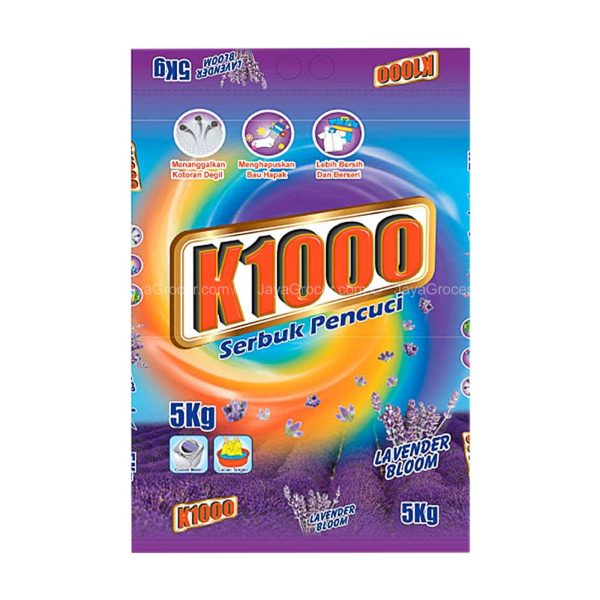 K1000 Lavender Bloom Detergent Powder 5kg Supply